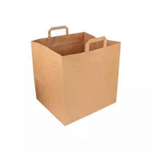 Sacs à pizza kraft 36+31x36cm  110gr/m2
